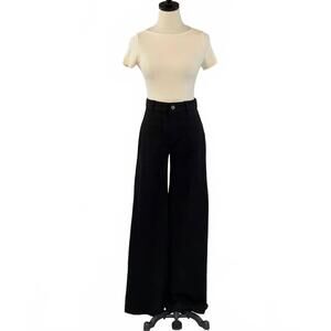 NEW SANCTUARY women's marine ponte straight pants in black